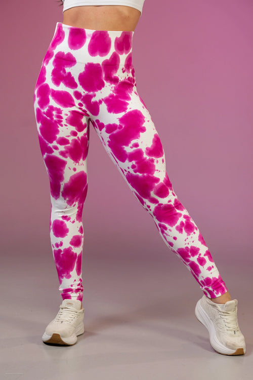 Calça Tie-Dye Feminina com Cintura Alta para Academia e Dia a Dia