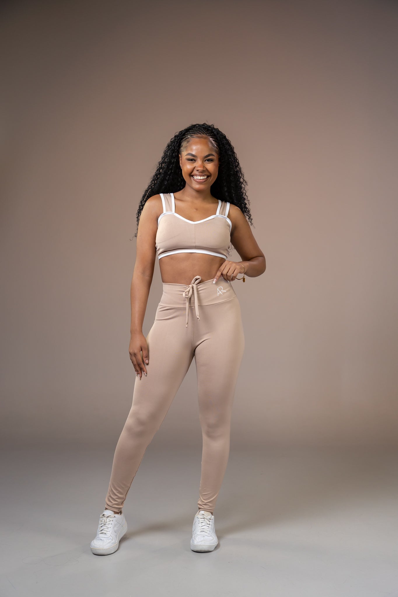 Conjunto  de Calça Feminino Dai em Poliéster Macio para Treino e Dia a Dia