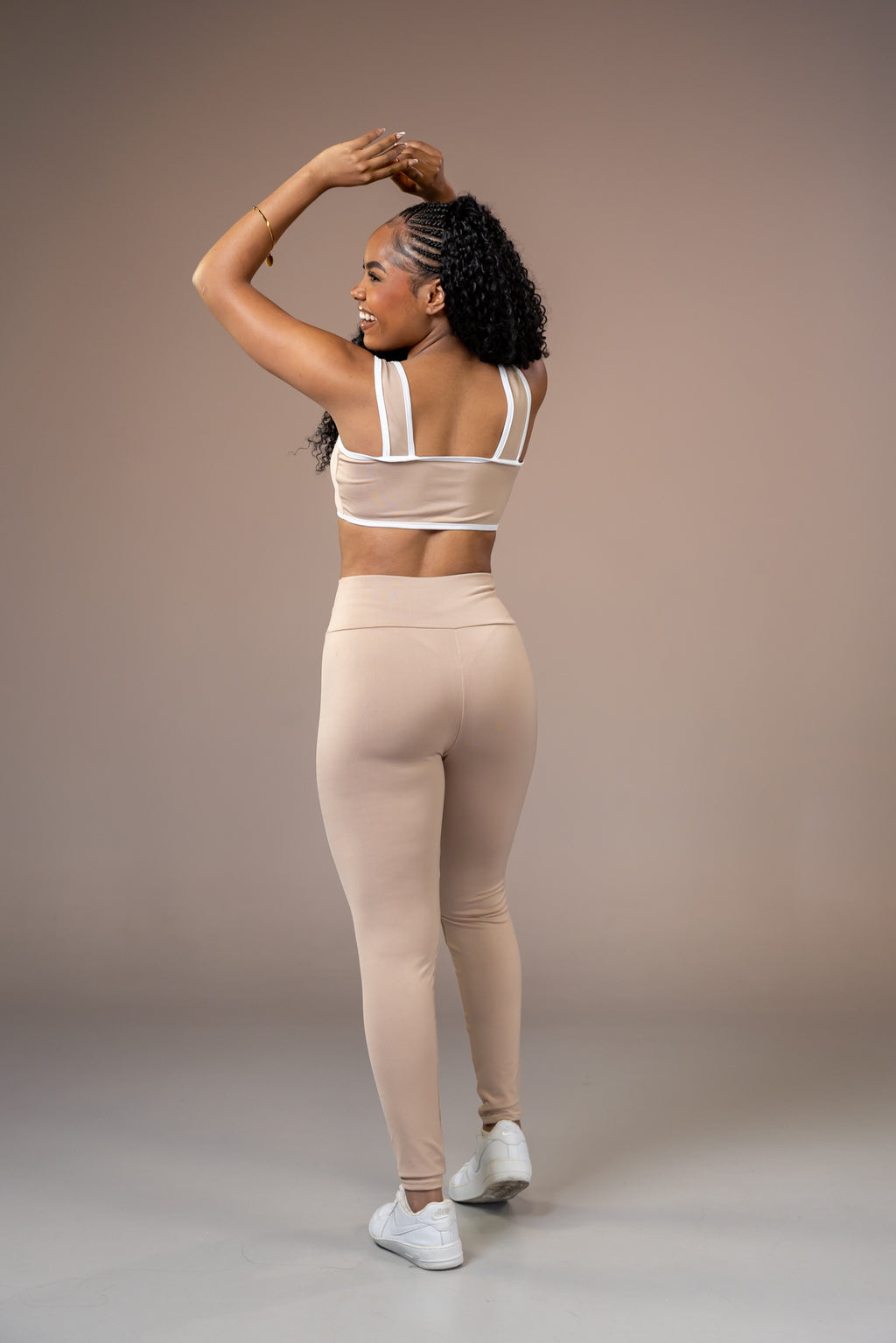 Conjunto  de Calça Feminino Dai em Poliéster Macio para Treino e Dia a Dia