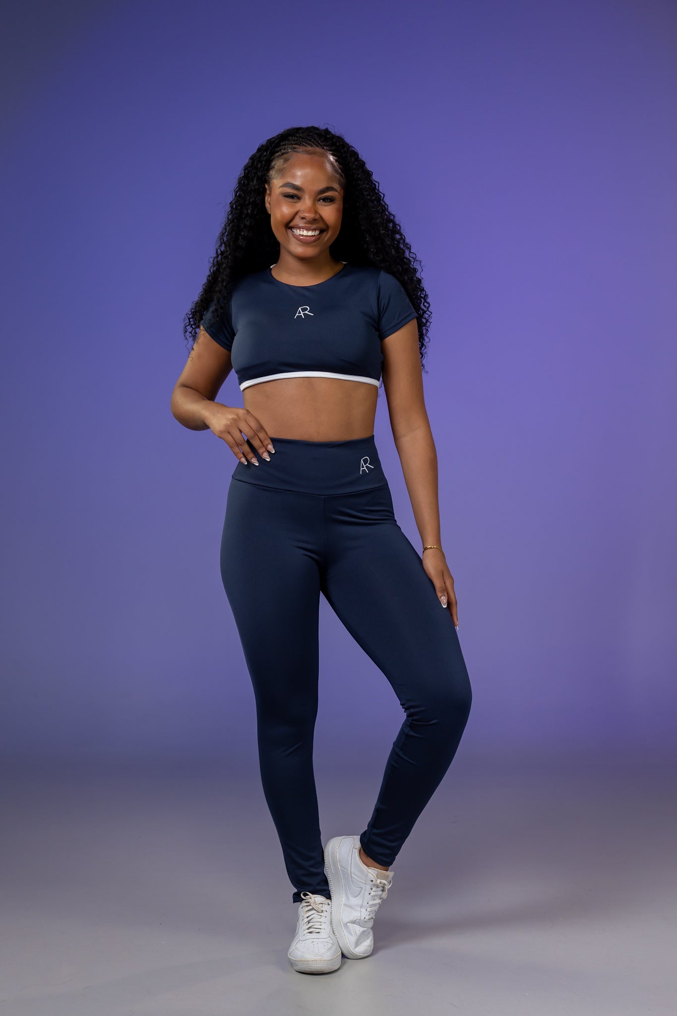 Conjunto de Calça  Feminino Dai em Poliéster Macio para Treino e Dia a Dia