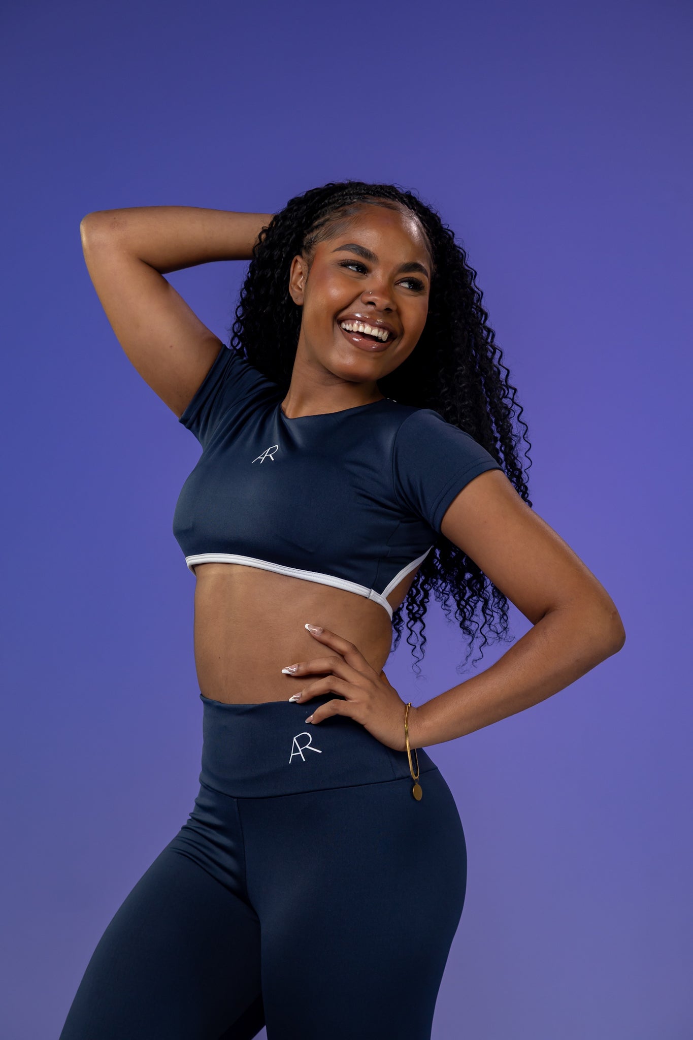 Conjunto de Calça  Feminino Dai em Poliéster Macio para Treino e Dia a Dia