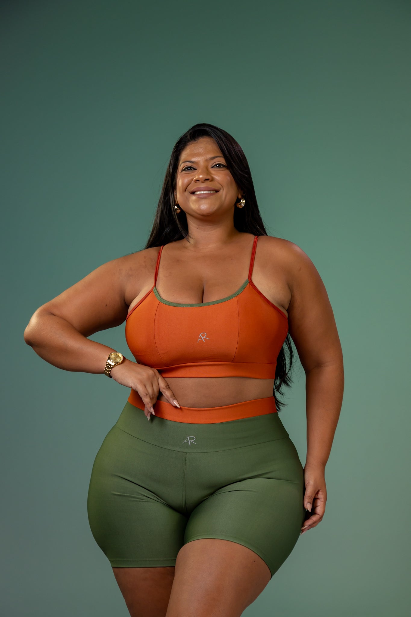 Conjunto Feminino Plus Size Eliana com Short em Poliéster Leve