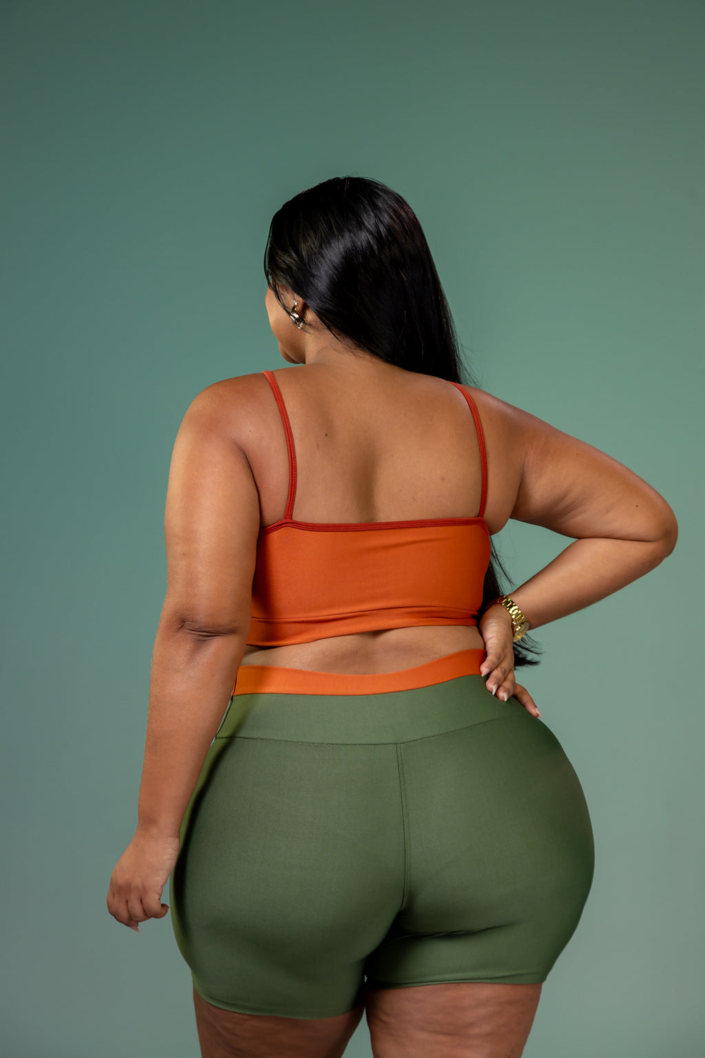 Conjunto Feminino Plus Size Eliana com Short em Poliéster Leve