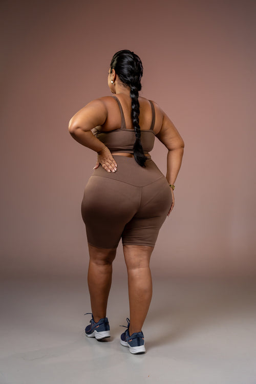 Conjunto Feminino Plus Size Fernanda com Short em Poliéster Leve