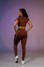 Conjunto  de Calça Feminino Dai em Poliéster Macio para Treino e Dia a Dia