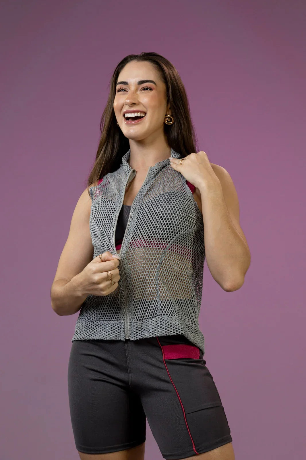 Colete Feminino de Tela Jamili – Leve, Estiloso e Versátil